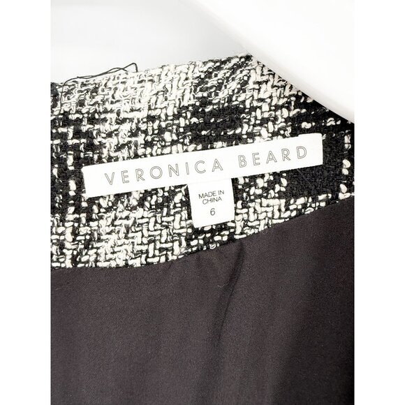 Veronica Beard Sondra Tweed Plaid Print Mini Dress Size: M | US 6 - Picture 9 of 14